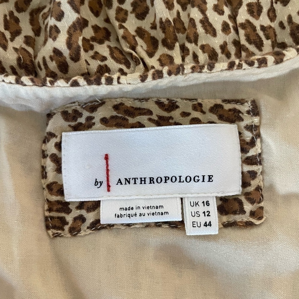 By Anthropologie Bolano leopard ruffle midi dress - Picture 10 of 14